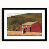 Realism Art Print of Schoolhouse Scene - Fine Art Realism Canvas