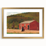 Realism Art Print of Schoolhouse Scene - Fine Art Realism Canvas