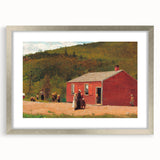 Realism Art Print of Schoolhouse Scene - Fine Art Realism Canvas