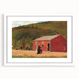 Realism Art Print of Schoolhouse Scene - Fine Art Realism Canvas