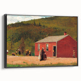Realism Art Print of Schoolhouse Scene - Fine Art Realism Canvas