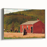 Realism Art Print of Schoolhouse Scene - Fine Art Realism Canvas