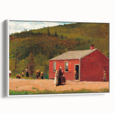 Realism Art Print of Schoolhouse Scene - Fine Art Realism Canvas