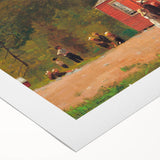 Realism Art Print of Schoolhouse Scene - Fine Art Realism Canvas