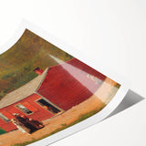 Realism Art Print of Schoolhouse Scene - Fine Art Realism Canvas