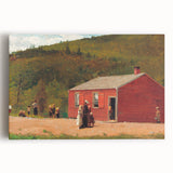 Realism Art Print of Schoolhouse Scene - Fine Art Realism Canvas