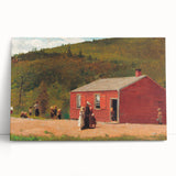 Realism Art Print of Schoolhouse Scene - Fine Art Realism Canvas