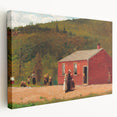 Realism Art Print of Schoolhouse Scene - Fine Art Realism Canvas