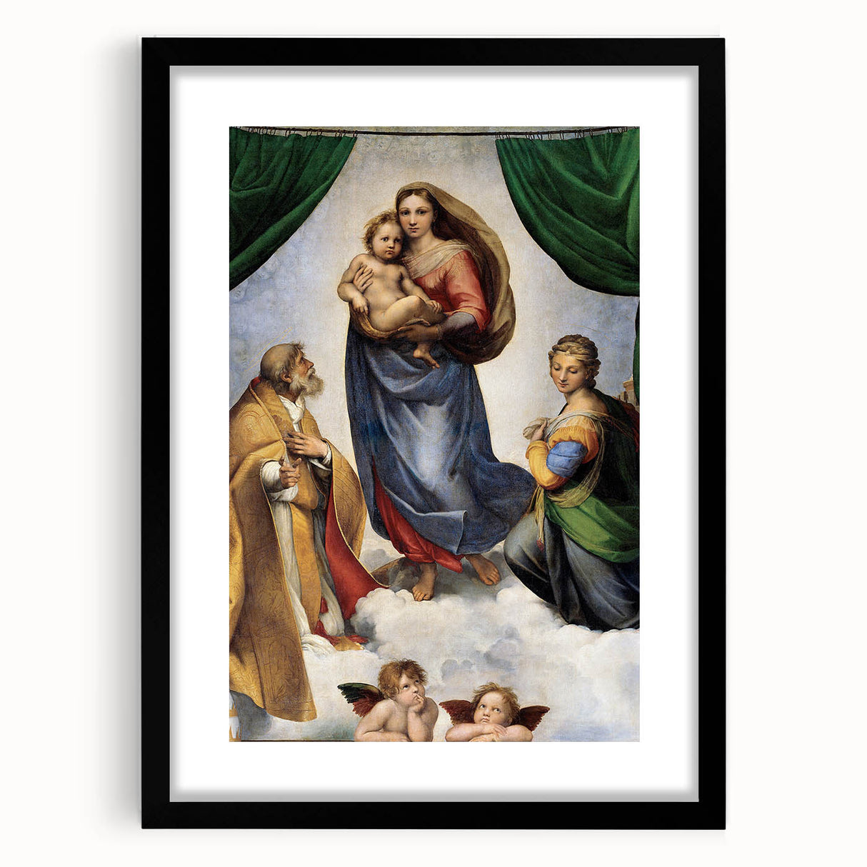 Renaissance Art Prints: Raphael's The Sistine Madonna Wall Decor