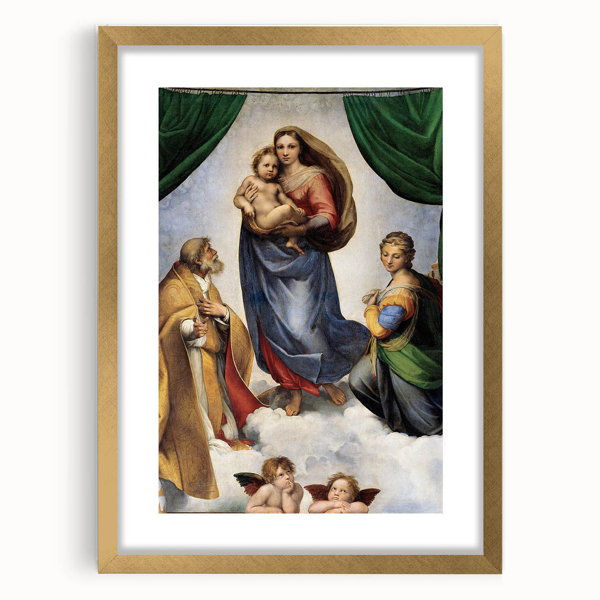 Renaissance Art Prints: Raphael's The Sistine Madonna Wall Decor