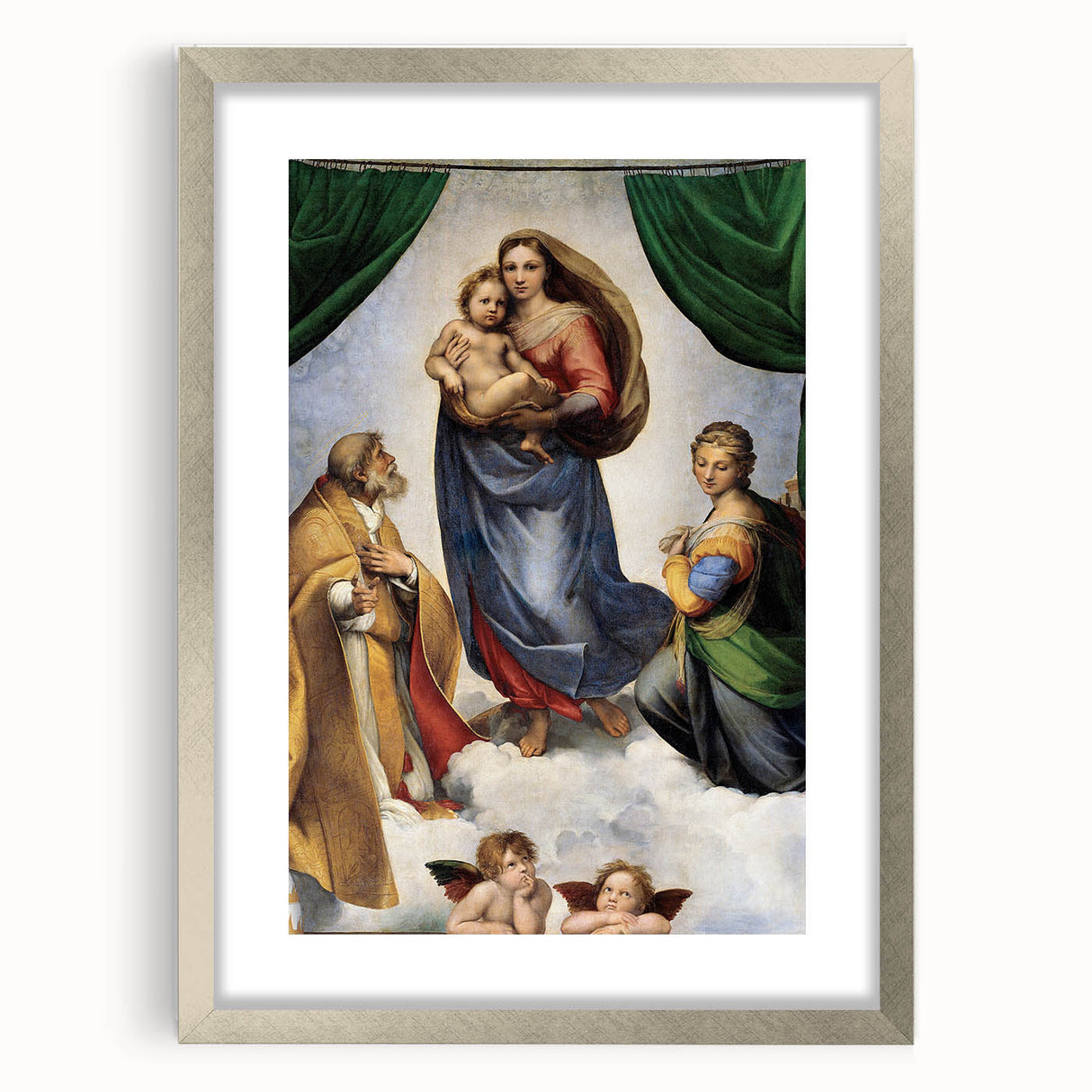 Renaissance Art Prints: Raphael's The Sistine Madonna Wall Decor
