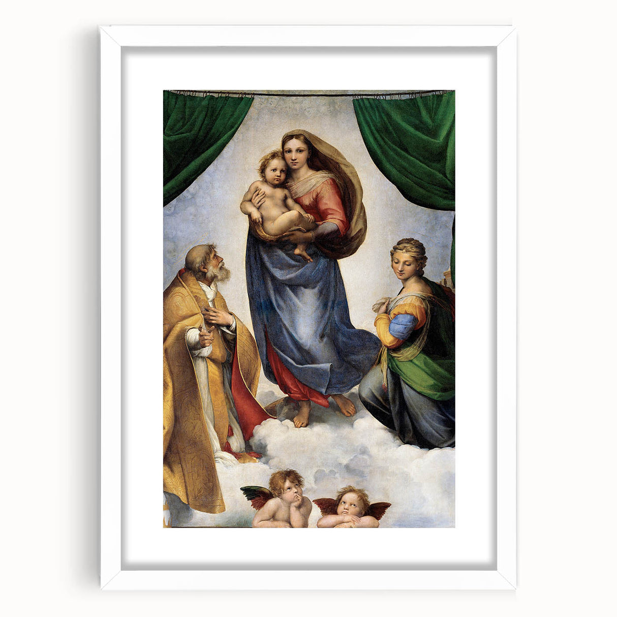 Renaissance Art Prints: Raphael's The Sistine Madonna Wall Decor