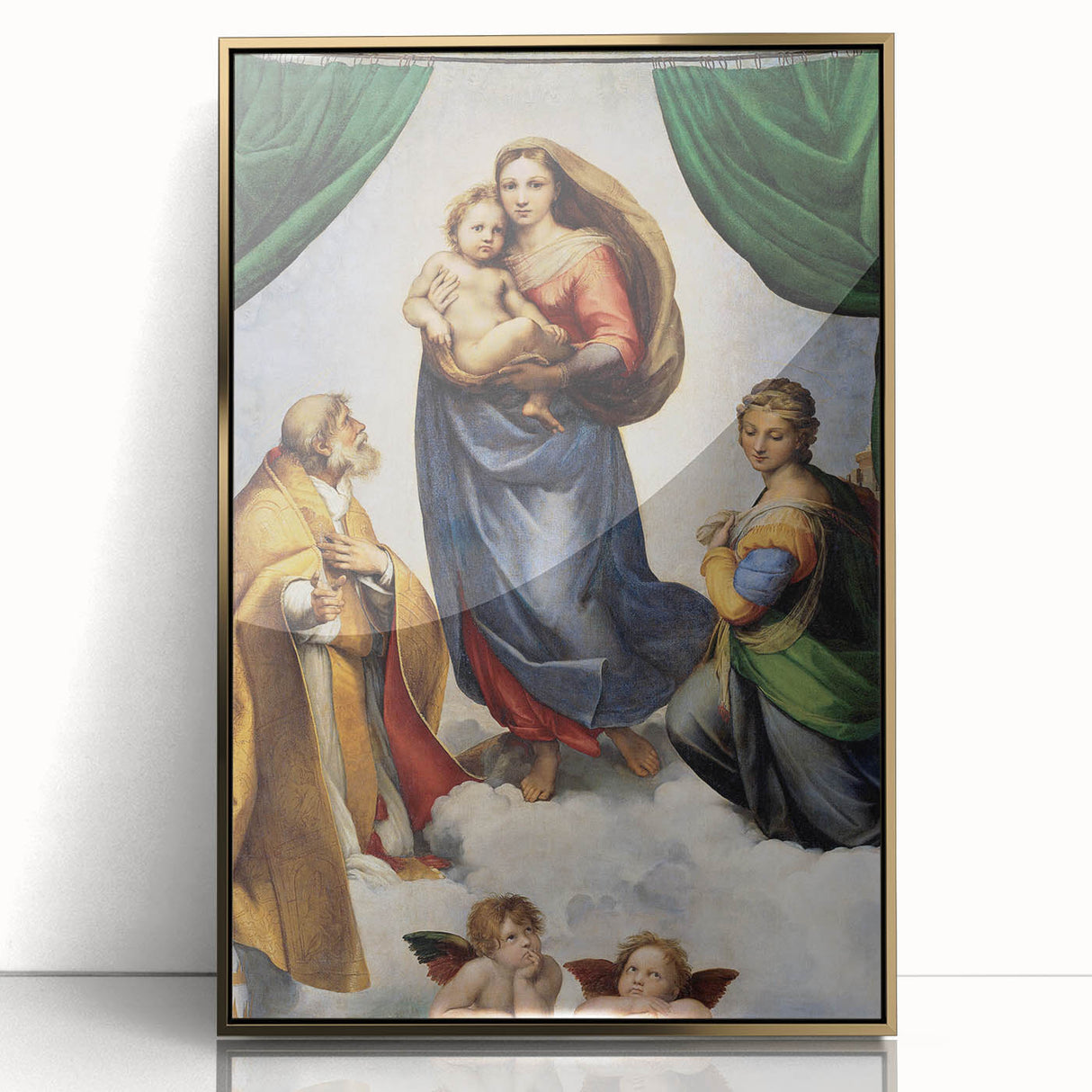 Renaissance Art Prints: Raphael's The Sistine Madonna Wall Decor