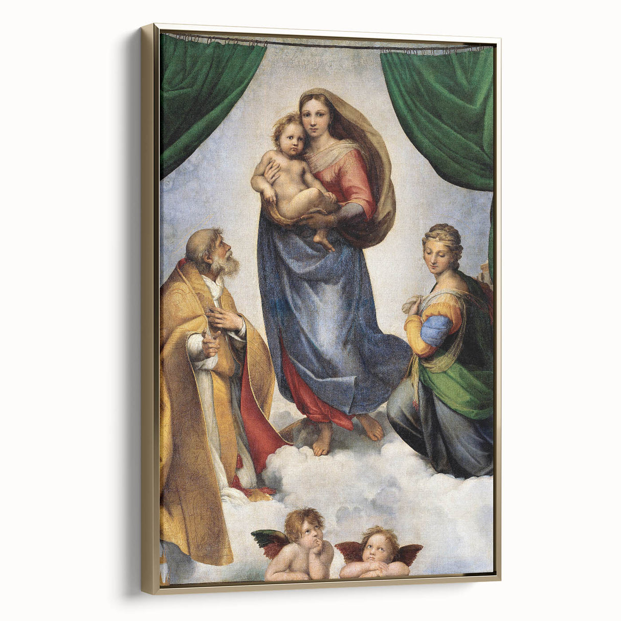 Renaissance Art Prints: Raphael's The Sistine Madonna Wall Decor