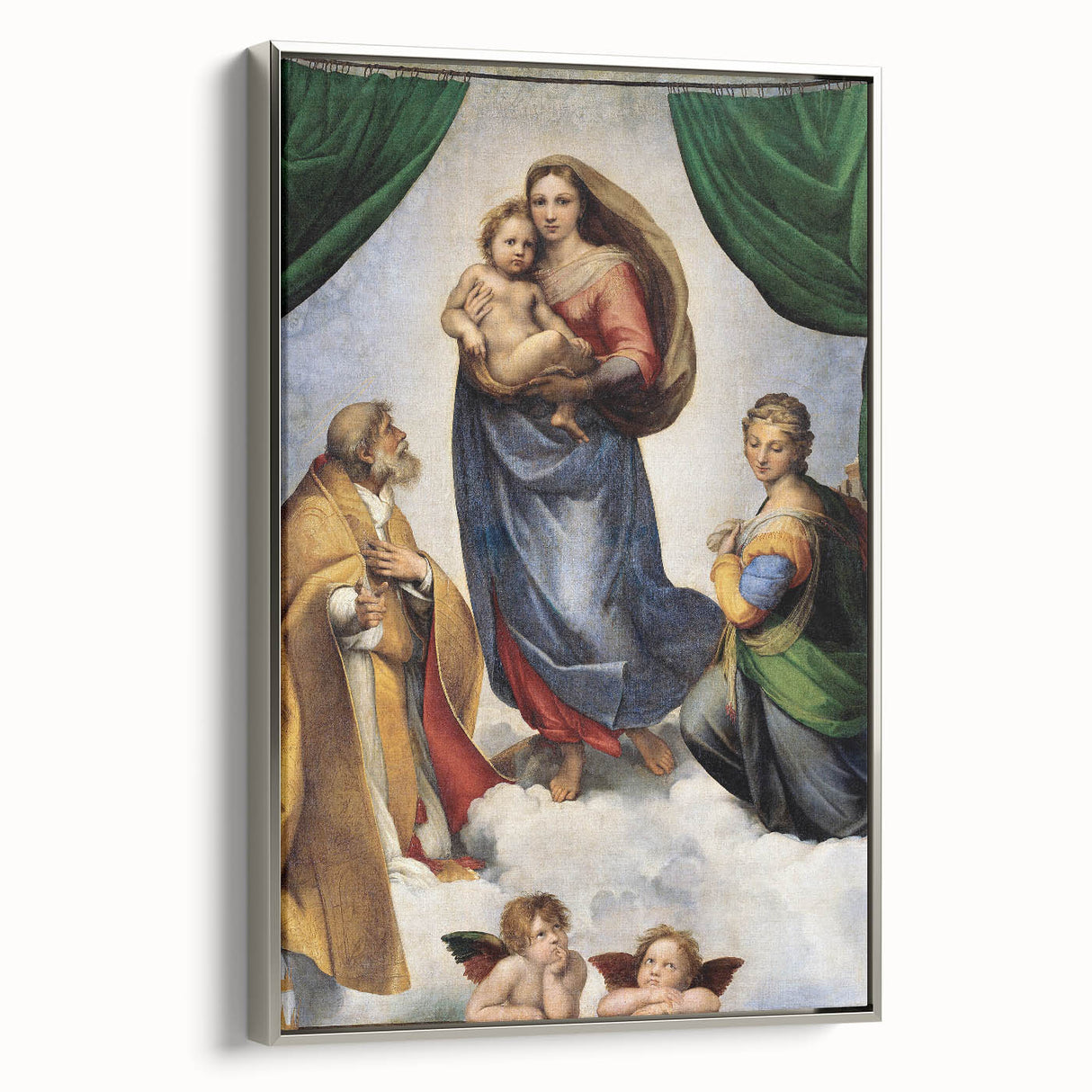 Renaissance Art Prints: Raphael's The Sistine Madonna Wall Decor