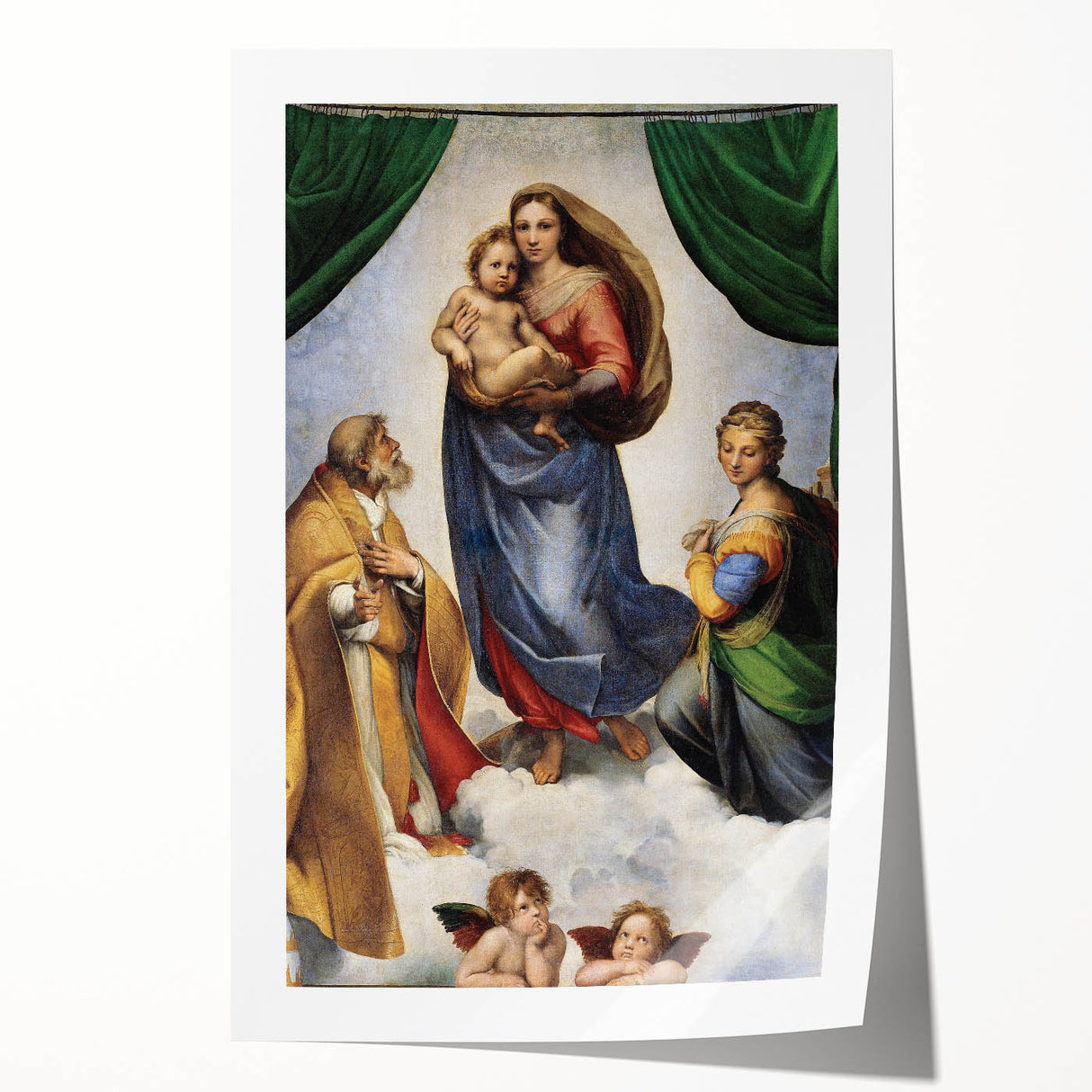 Renaissance Art Prints: Raphael's The Sistine Madonna Wall Decor