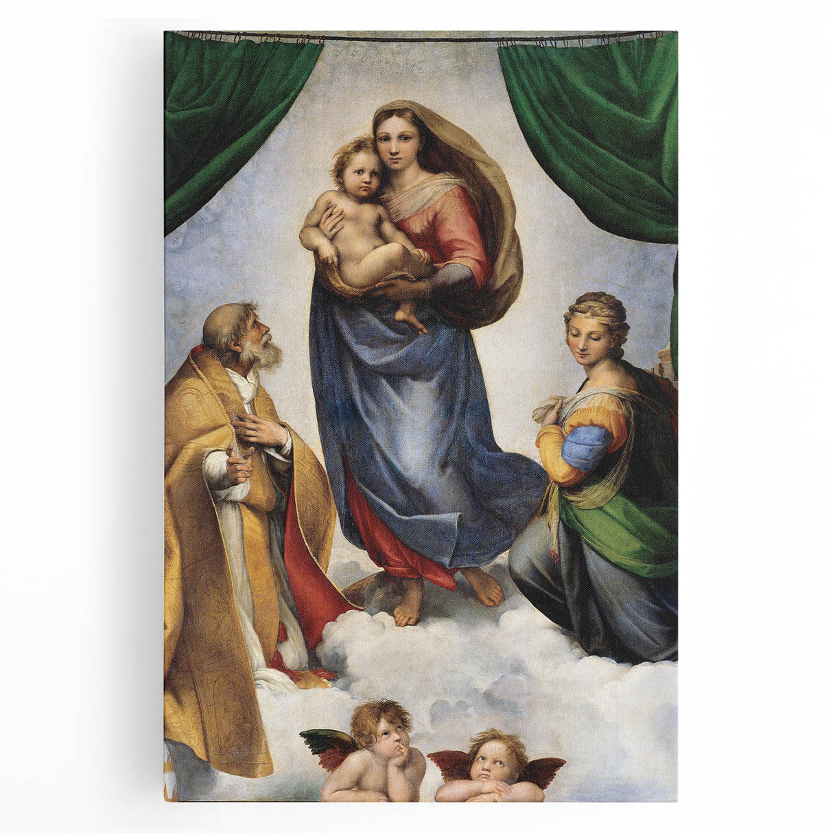 Renaissance Art Prints: Raphael's The Sistine Madonna Wall Decor