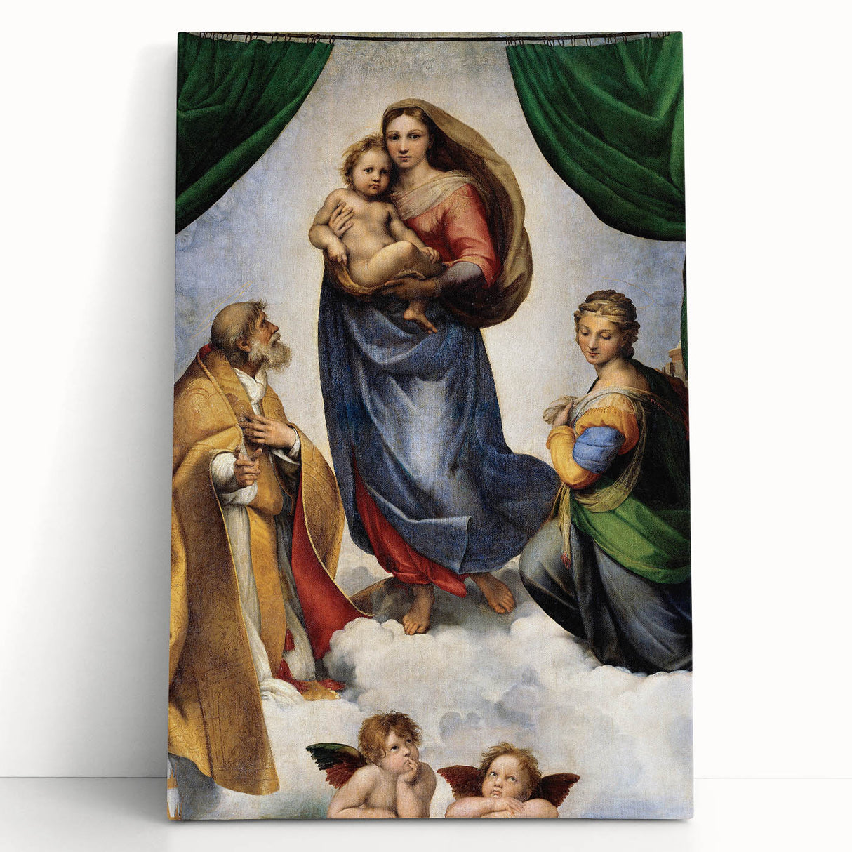 Renaissance Art Prints: Raphael's The Sistine Madonna Wall Decor