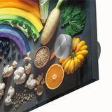Colorful Rainbow Food Art – Vibrant Kitchen Still Life Print