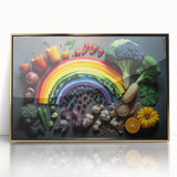 Colorful Rainbow Food Art – Vibrant Kitchen Still Life Print