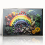 Colorful Rainbow Food Art – Vibrant Kitchen Still Life Print
