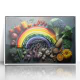 Colorful Rainbow Food Art – Vibrant Kitchen Still Life Print