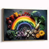 Colorful Rainbow Food Art – Vibrant Kitchen Still Life Print