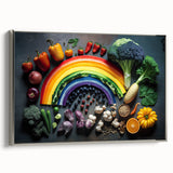 Colorful Rainbow Food Art – Vibrant Kitchen Still Life Print