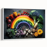 Colorful Rainbow Food Art – Vibrant Kitchen Still Life Print
