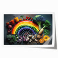 Colorful Rainbow Food Art – Vibrant Kitchen Still Life Print