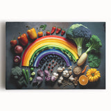 Colorful Rainbow Food Art – Vibrant Kitchen Still Life Print