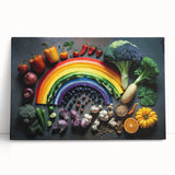 Colorful Rainbow Food Art – Vibrant Kitchen Still Life Print