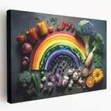 Colorful Rainbow Food Art – Vibrant Kitchen Still Life Print