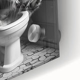 Highland Cow Bathroom Wall Art - Fun Black and White Decor