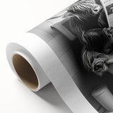 Highland Cow Bathroom Wall Art - Fun Black and White Decor