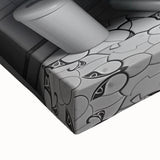 Highland Cow Bathroom Wall Art - Fun Black and White Decor