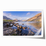 Rolled print of Cumbria landscape featuring soft pastel colors, ideal for art wall dining room or classy bathroom decor.