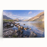 Black and white photograph of Cumbria, England on stretched canvas, ideal for kitchen wall art.