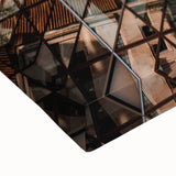 Black and white landscape art painting of London on stretched canvas, ideal for bedroom wall decor.