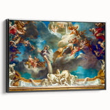 Black and white framed canvas of vintage Paris landscape, ideal for bedroom wall art.