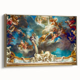 Framed canvas of a vintage Paris landscape in muted black and grey, ideal for bedroom wall art.