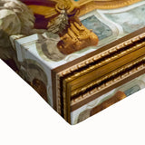 Large art of Paris landscape in black and white on stretched canvas, suitable for bedroom wall decor.