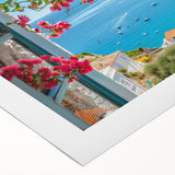 Art deco poster of a serene Provence landscape in soft pastel colors on rolled canvas, suitable for dining room decor.