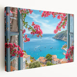 Large canvas print of Provence, France landscape in muted earth tones, suitable for kitchen wall art.