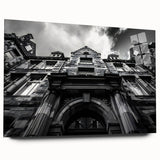 Large abstract art print of Rome's scenery on acrylic glass, ideal for bedroom or dining room decor.