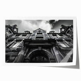 Extra large rolled print of Rome scenery with soft pastel shades, ideal for art wall dining room.