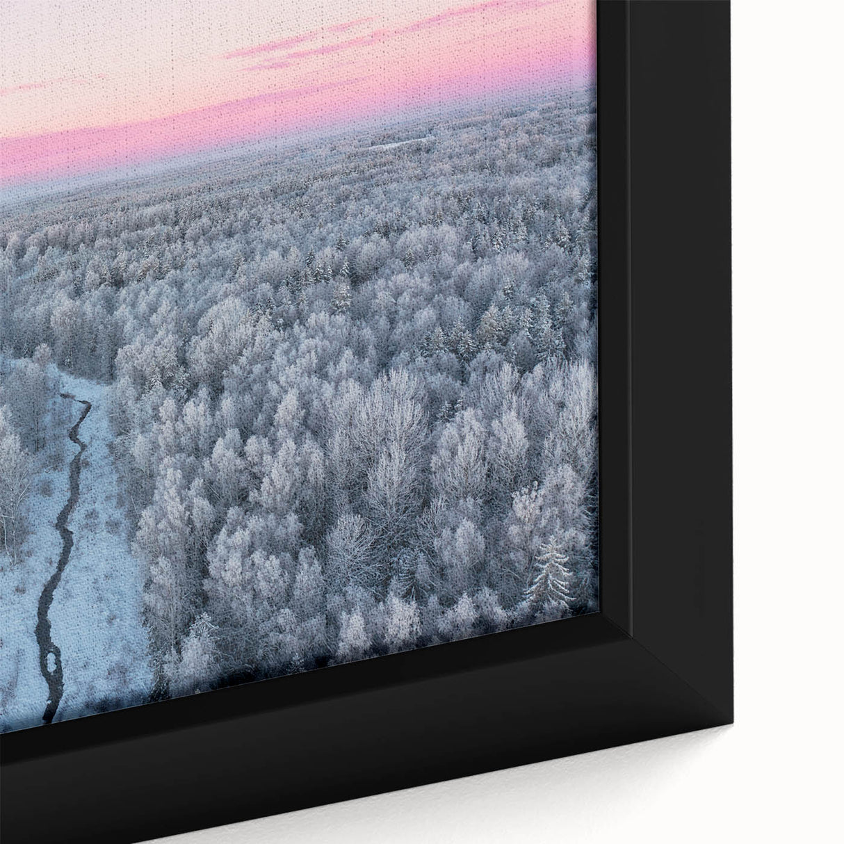 Extra large framed canvas featuring a textured depiction of a European scenery in black with colorful art accents.