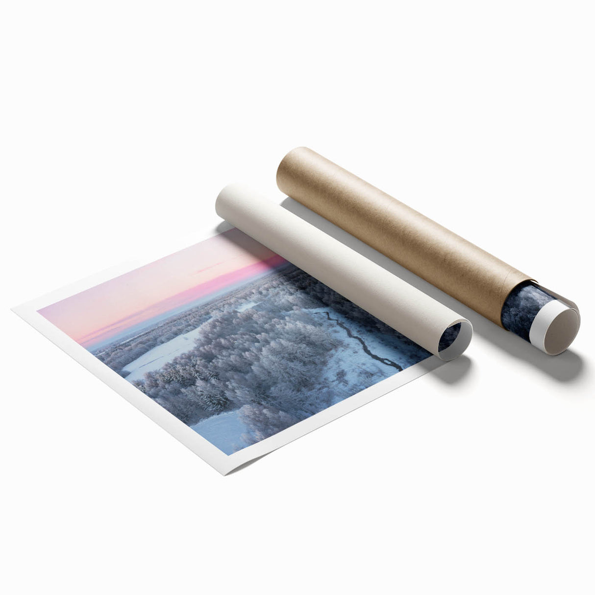 Extra large rolled print featuring a floral scene in Latvia, ideal for classy bathroom wall art.