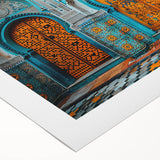 Art deco poster featuring a scenic Middle Eastern landscape on rolled canvas, suitable for dining room decor.