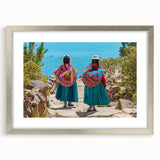 Textured abstract art print of a Bolivian landscape in muted earth tones, framed in silver, ideal for bedroom art.